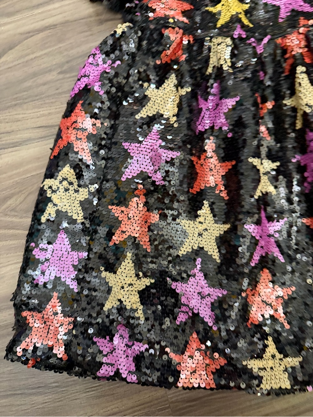 Lola + The Boys girl sz 6 black sequin start party dress - Picture 5 of 9